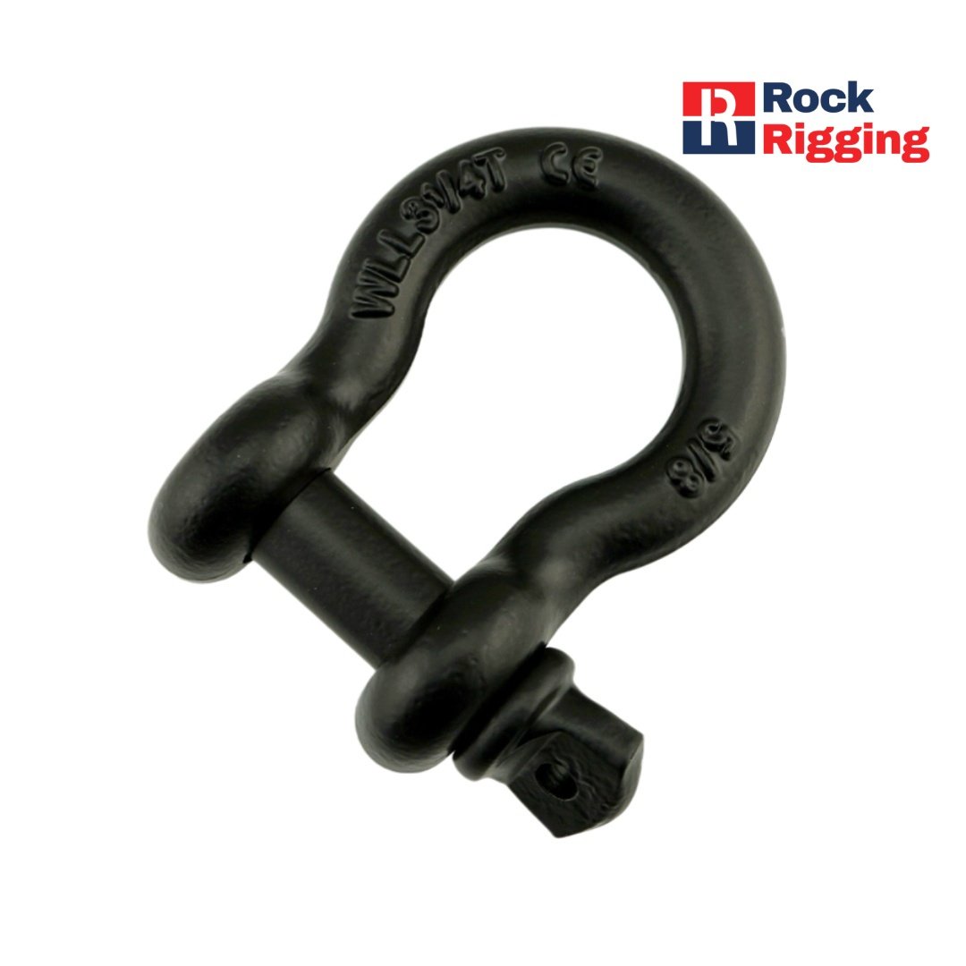 US Type Bow Shackle Powder Coating G209/G213 Black #RRSH004B
