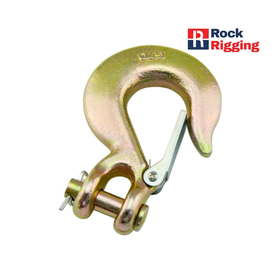 US TYPE CLEVIS SLIP HOOK WITH LATCH Electro Galvanized #RRHK003 - 图片 5