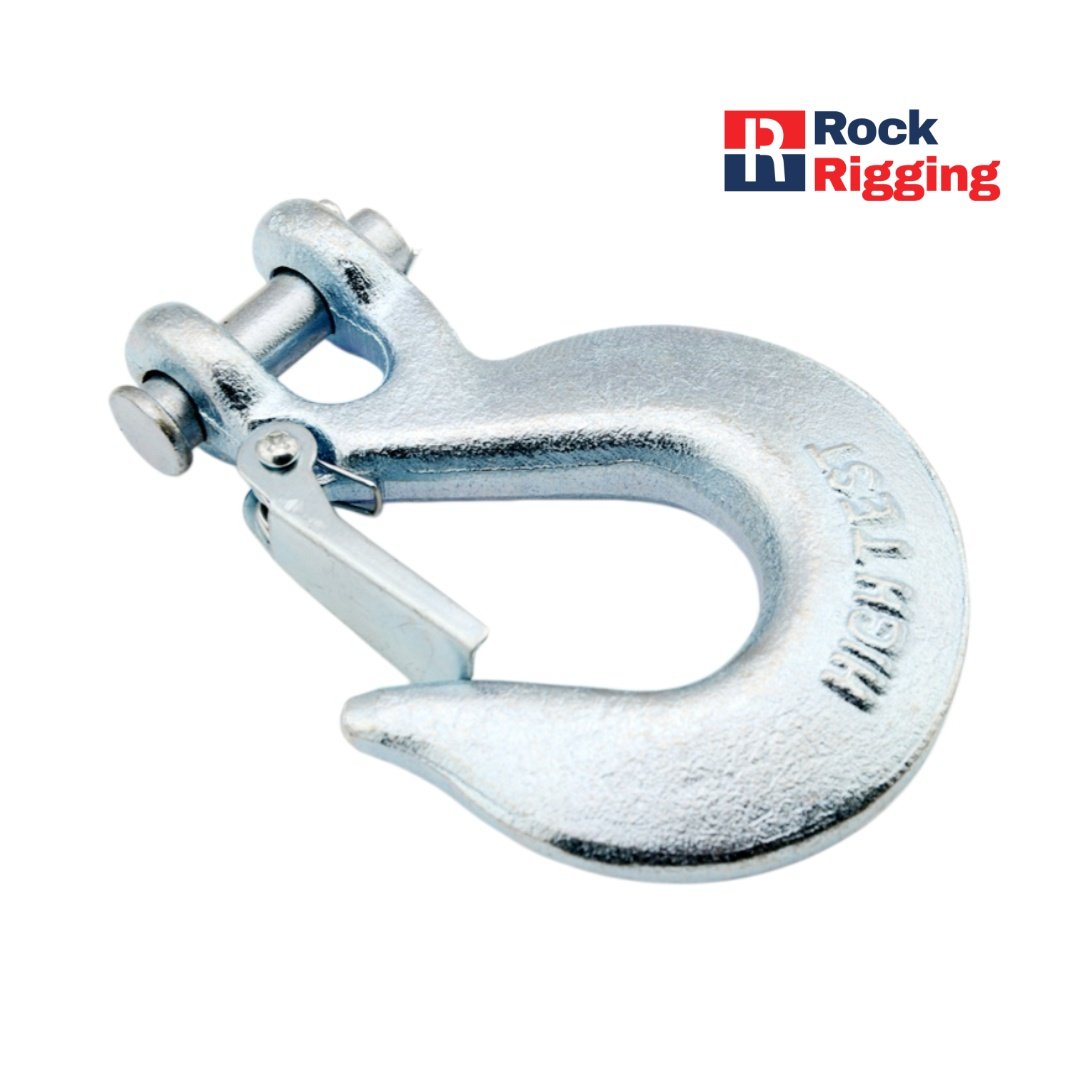 US TYPE CLEVIS SLIP HOOK WITH LATCH Electro Galvanized #RRHK003 - 图片 3