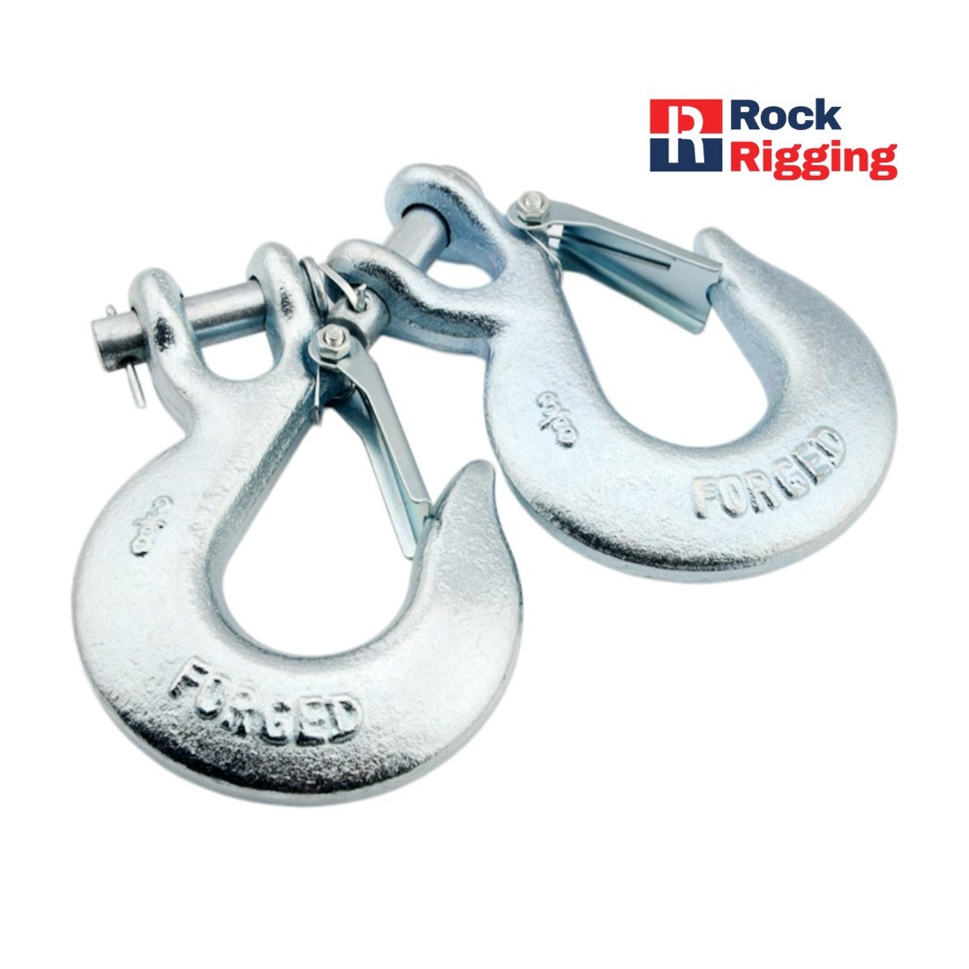 US TYPE CLEVIS SLIP HOOK WITH LATCH Electro Galvanized #RRHK003 - 图片 7